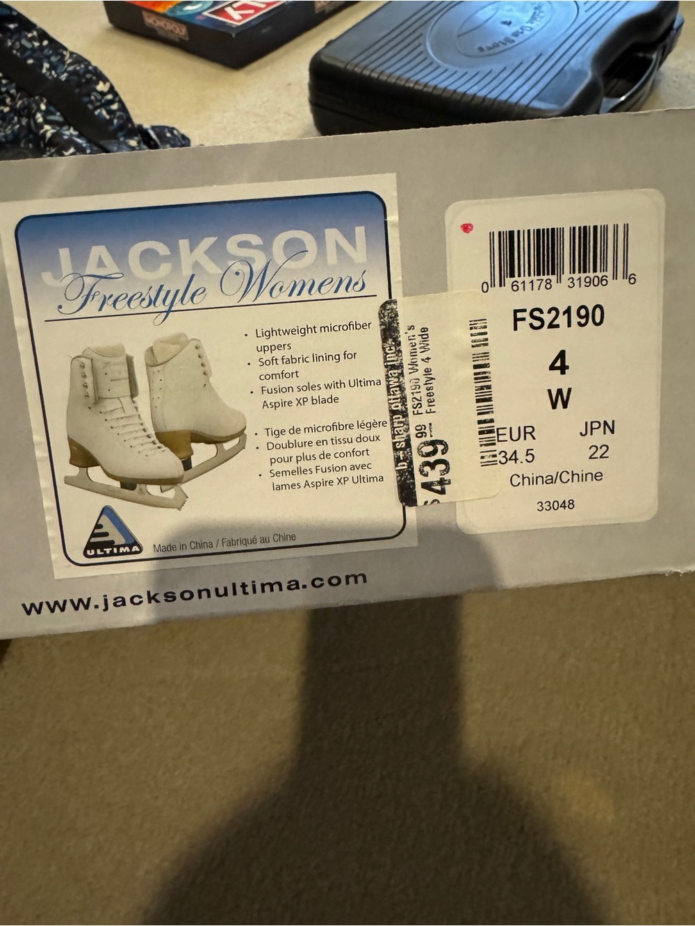 JACKSON Freestyle Womens Figure Skates in White